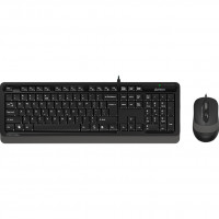Комплект (клавіатура, миша) A4Tech F1010 Black/Grey