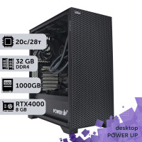 Робоча станція PowerUp Desktop #476 Core i7 14700K/32 GB/SSD 1TB/NVIDIA Quadro RTX4000 8GB