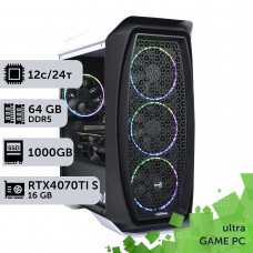 Ігровий комп'ютер GamePC Ultra #422 Ryzen 9 9900x/64 GB/SSD 1TB/GeForce RTX 4070Ti Super 16GB
