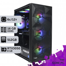 Ігровий комп'ютер GamePC TOP #176 Ryzen 5 7600/16 GB/SSD 512GB/GeForce RTX 3050 8GB