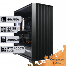 Комп'ютер Power Up #6 Blender/Xeon E5 2690 v4 x2/64 GB/SSD 2TB/GeForce RTX 4060Ti 16GB