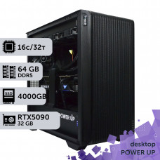 Робоча станція PowerUp Desktop #653 Ryzen 9 7950x/64 GB/SSD 4TB/GeForce RTX 5090 32GB