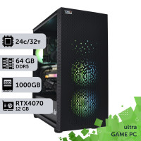 Ігровий комп'ютер GamePC Ultra #253 Core i9 14900K/64 GB/SSD 1TB/GeForce RTX 4070 12GB