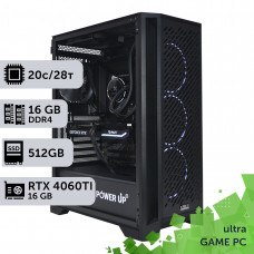 Ігровий комп'ютер GamePC Ultra #257 Core i7 14700K/16GB/HDD 1TB/SSD 512GB/GeForce RTX 4060Ti 16GB