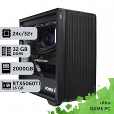 Ігровий комп'ютер GamePC Ultra #512 Core i9 14900K/32 GB/SSD 2TB/GeForce RTX 5060Ti 16GB