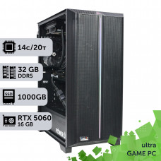 Ігровий комп'ютер GamePC Ultra #532 Core i5 14600K/32 GB/SSD 1TB/GeForce RTX 5060 8GB