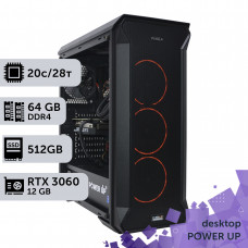 Робоча станція PowerUp Desktop #313 Core i7 14700K/64GB/HDD 1TB/SSD 512GB/GeForce RTX 3060 12GB