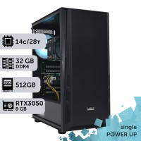 Робоча станція PowerUp #203 Xeon E5 2680 v4/32 GB/SSD 512GB/GeForce RTX 3050 8GB