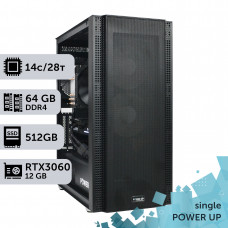 Робоча станція PowerUp #169 Xeon E5 2680 v4/64 GB/SSD 512GB/GeForce RTX 3060 12GB