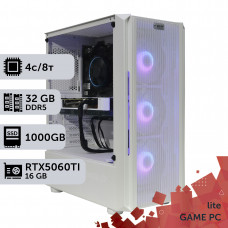 Ігровий комп'ютер GamePC Lite #504 Core i3 14100F/32 GB/SSD 1TB/GeForce RTX 5060Ti 16GB