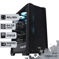 Двопроцесорна робоча станція PowerUp #159 Xeon E5 2673 v4 x2/64 GB/HDD 1 TB/SSD 256GB/NVIDIA Quadro M4000 8GB