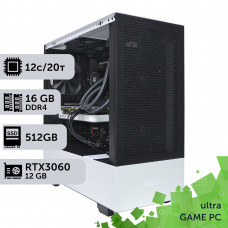 Ігровий комп'ютер GamePC Ultra #111 Core i7 12700F/16 GB/HDD 1 TB/SSD 512GB/GeForce RTX 3060 12GB