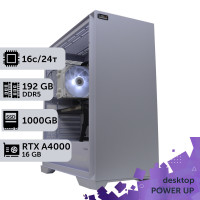 Робоча станція PowerUp Desktop #277 Core i7 13700K/192 GB/SSD 1TB/NVIDIA Quadro RTX A4000 16GB