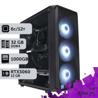 Ігровий комп'ютер GamePC TOP #117 Core i5 12400F/32 GB/SSD 1TB/GeForce RTX 3060 12GB