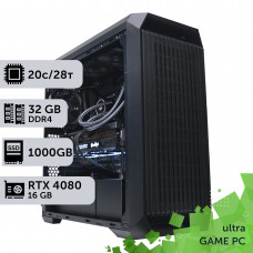 Ігровий комп'ютер GamePC Ultra #261 Core i7 14700K/32 GB/HDD 2 TB/SSD 1TB/GeForce RTX 4080 Super 16GB