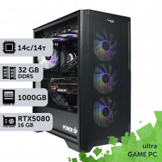 Ігровий комп'ютер GamePC Ultra #444 Core Ultra 5 245KF/32 GB/SSD 1TB/GeForce RTX 5080 16GB