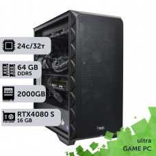 Ігровий комп'ютер GamePC Ultra #355 Core i9 14900K/64 GB/SSD 2TB/GeForce RTX 4080 Super 16GB
