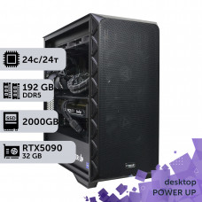 Робоча станція PowerUp Desktop #670 Core Ultra 9 285K/192 GB/HDD 4 TB/SSD 2TB/GeForce RTX 5090 32GB