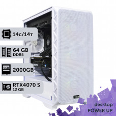 Робоча станція PowerUp Desktop #565 Core Ultra 5 245KF/64 GB/SSD 2TB/GeForce RTX 4070Ti Super 16GB