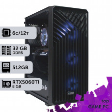 Ігровий комп'ютер GamePC Lite #494 Ryzen 5 8400F/32 GB/SSD 512GB/GeForce RTX 5060Ti 8GB