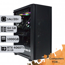 Комп'ютер Power Up #6 для After Effects/Core i5 14600K/64 GB/SSD 1TB/GeForce RTX 4060Ti 16GB