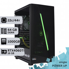 Робоча станція PowerUp #280 Xeon E5 2699 v4/64 GB/SSD 1TB/GeForce RTX 4060Ti 16GB