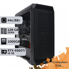 Комп'ютер Power Up #6 для 3Ds Max&Corona Renderer/Xeon E5 2699 v4 x2/128 GB/SSD 1TB/GeForce RTX 4060Ti 16GB