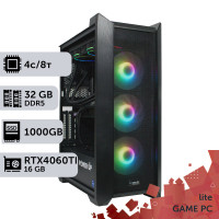 Ігровий комп'ютер GamePC Lite #280 Core i3 14100F/32 GB/SSD 1TB/GeForce RTX 4060Ti 16GB