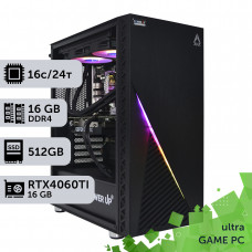 Ігровий комп'ютер GamePC Ultra #248 Core i7 13700F/16GB/HDD 1TB/SSD 512GB/GeForce RTX 4060Ti 16GB
