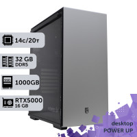 Робоча станція PowerUp Desktop #411 Core i5 14500/32 GB/SSD 1TB/NVIDIA Quadro RTX5000 16GB