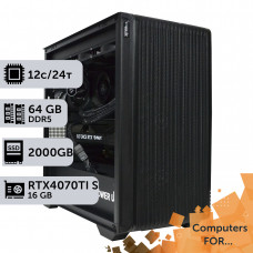 Комп'ютер Power Up #2 для After Effects/Ryzen 9 7900x/64 GB/SSD 2TB/GeForce RTX 4070Ti Super 16GB