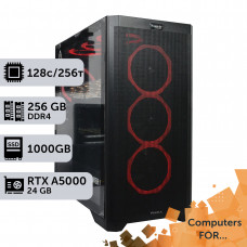 Комп'ютер Power Up #10 для ANSYS/AMD EPYC 7С13 x2/256 GB/SSD 1TB/NVIDIA Quadro RTX A5000 24GB