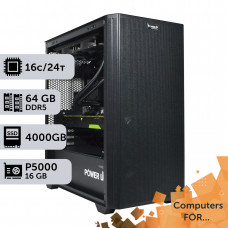 Комп'ютер Power Up #6 для Illustrator/Core i7 13700K/64 GB/SSD 4TB/NVIDIA Quadro P5000 16GB