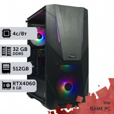 Ігровий комп'ютер GamePC Lite #282 Core i3 14100F/32 GB/SSD 512GB/GeForce RTX 4060 8GB