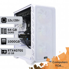 Комп'ютер Power Up #15 для Premiere Pro/Core i7 14700K/64 GB/HDD 6 TB/SSD 1TB/GeForce RTX 4070 Super 12GB