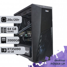 Робоча станція PowerUp Desktop #669 Core Ultra 7 265KF/64 GB/SSD 2TB/GeForce RTX 5090 32GB