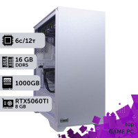Ігровий комп'ютер GamePC TOP #484 Ryzen 5 8400F/16 GB/SSD 1TB/GeForce RTX 5060Ti 8GB