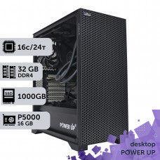 Робоча станція PowerUp Desktop #464 Core i7 13700K/32 GB/SSD 1TB/NVIDIA Quadro P5000 16GB