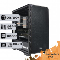 Комп'ютер Power Up #1 для 3Ds Max&Corona Renderer/AMD EPYC 7642 x2/256 GB/SSD 1TB/GeForce RTX 4060Ti 16GB