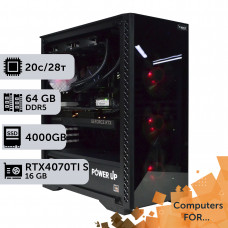 Комп'ютер Power Up #3 для After Effects/Core i7 14700K/64 GB/SSD 4TB/GeForce RTX 4070Ti Super 16GB