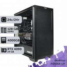 Робоча станція PowerUp Desktop #539 Core Ultra 9 285K/128 GB/SSD 4TB/GeForce RTX 4090 24GB