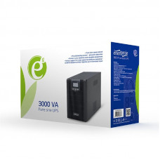 Джерело безребійного живлення EnerGenie EG-UPS-PS3000-01 3000VA, Lin.int., AVR, 4хIEC, USB, RJ-45, метал
