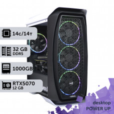 Робоча станція PowerUp Desktop #604 Core Ultra 5 245KF/32 GB/SSD 1TB/GeForce RTX 5070 12GB