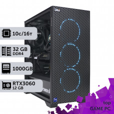 Ігровий комп'ютер GamePC TOP #161 Core i5 13400F/32 GB/SSD 1TB/GeForce RTX 3060 12GB