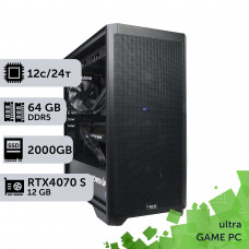 Ігровий комп'ютер GamePC Ultra #375 Ryzen 9 7900x/64 GB/SSD 2TB/GeForce RTX 4070 Super 12GB