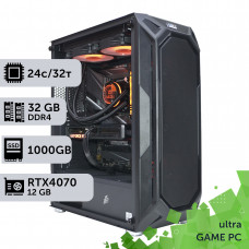 Ігровий комп'ютер GamePC Ultra #197 Core i9 13900F/32 GB/SSD 1TB/GeForce RTX 4070 12GB