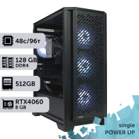 Робоча станція PowerUp #287 AMD EPYC 7642/128 GB/SSD 512GB/GeForce RTX 4060 8GB