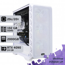 Робоча станція PowerUp Desktop #520 Core Ultra 7 265KF/192 GB/HDD 4 TB/SSD 2TB/GeForce RTX 4090 24GB