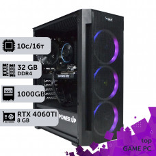 Ігровий комп'ютер GamePC TOP #450 Core i5 14400F/32 GB/SSD 1TB/GeForce RTX 4060Ti 8GB